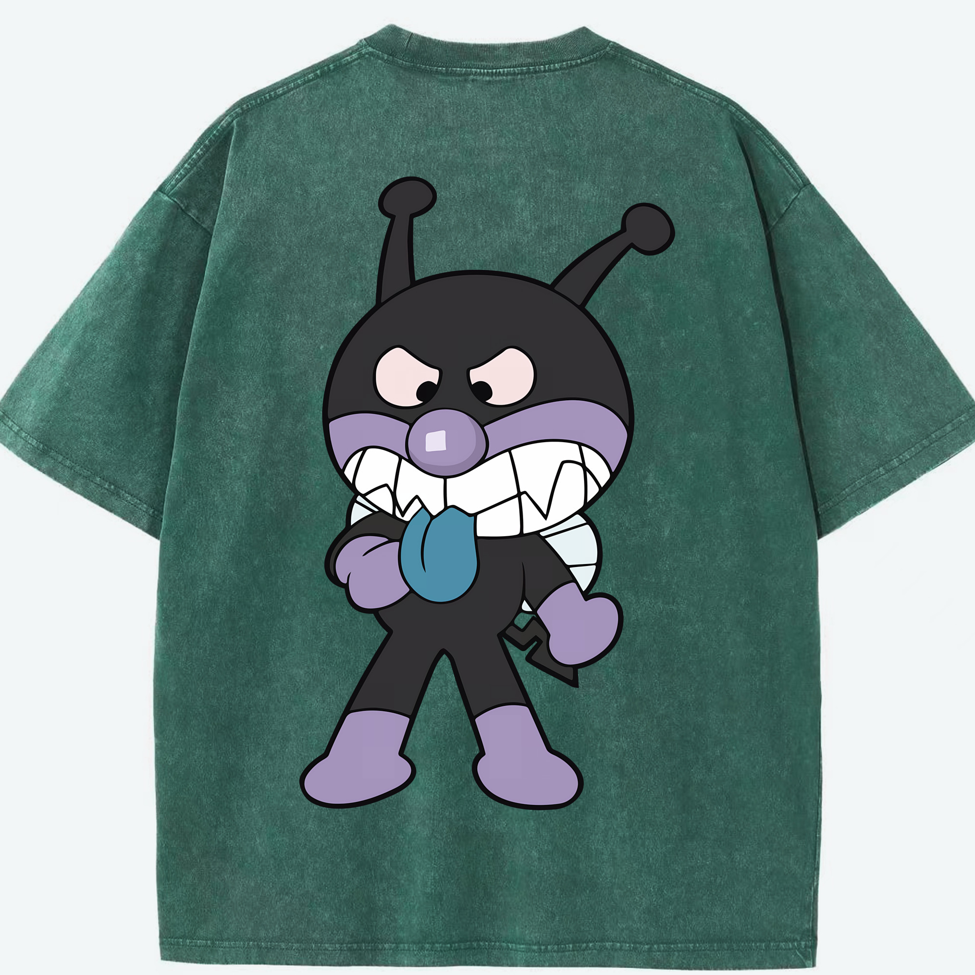 （画像用） アンパンマン Anpanman 綿100% ヴィンテージ風 半袖Tシャツ（背面プリント）